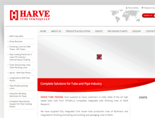 Tablet Screenshot of harvegroup.com